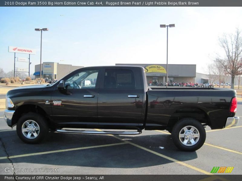 Rugged Brown Pearl / Light Pebble Beige/Bark Brown 2010 Dodge Ram 3500 Big Horn Edition Crew Cab 4x4