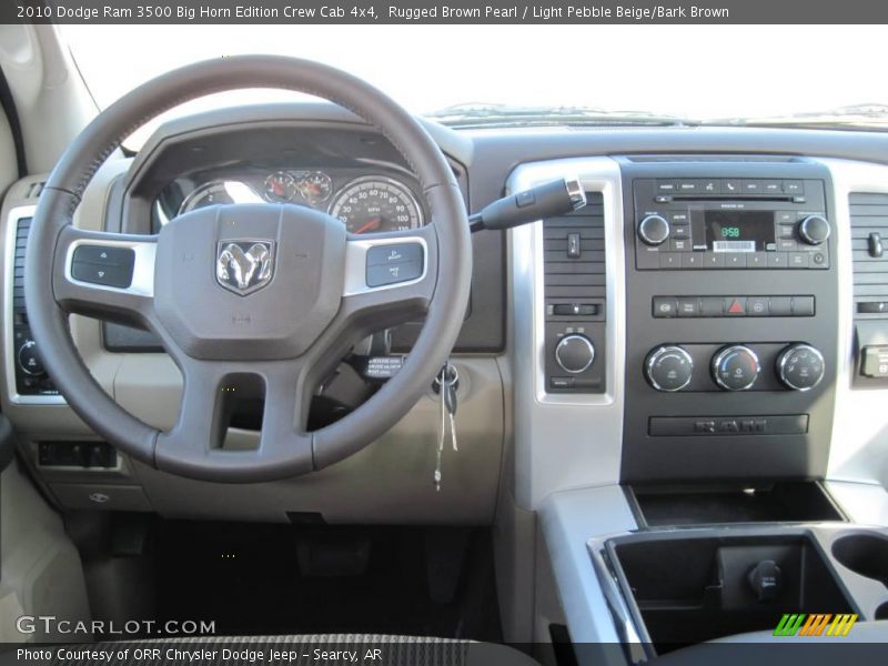 Rugged Brown Pearl / Light Pebble Beige/Bark Brown 2010 Dodge Ram 3500 Big Horn Edition Crew Cab 4x4
