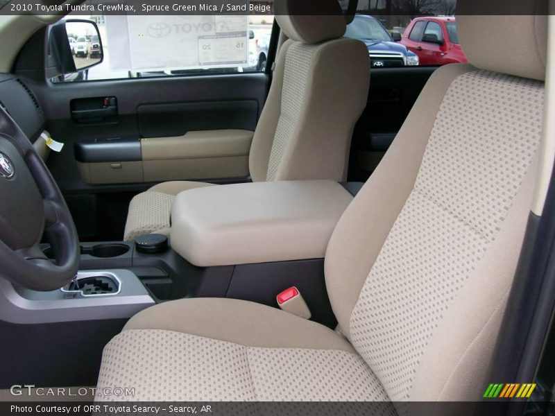 Spruce Green Mica / Sand Beige 2010 Toyota Tundra CrewMax