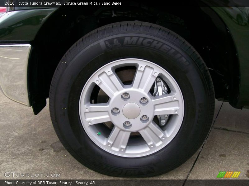 Spruce Green Mica / Sand Beige 2010 Toyota Tundra CrewMax