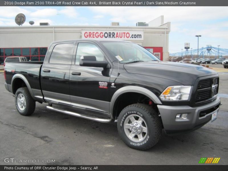 Brilliant Black Crystal Pearl / Dark Slate/Medium Graystone 2010 Dodge Ram 2500 TRX4-Off Road Crew Cab 4x4