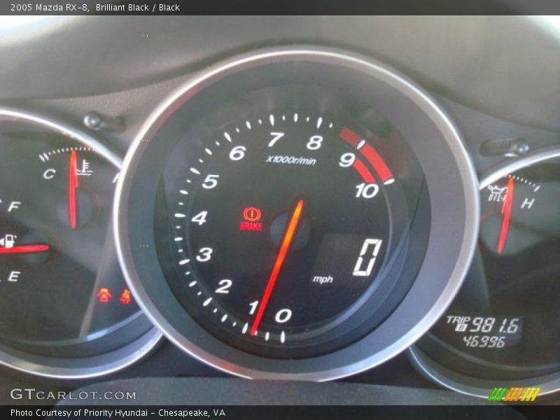 Brilliant Black / Black 2005 Mazda RX-8