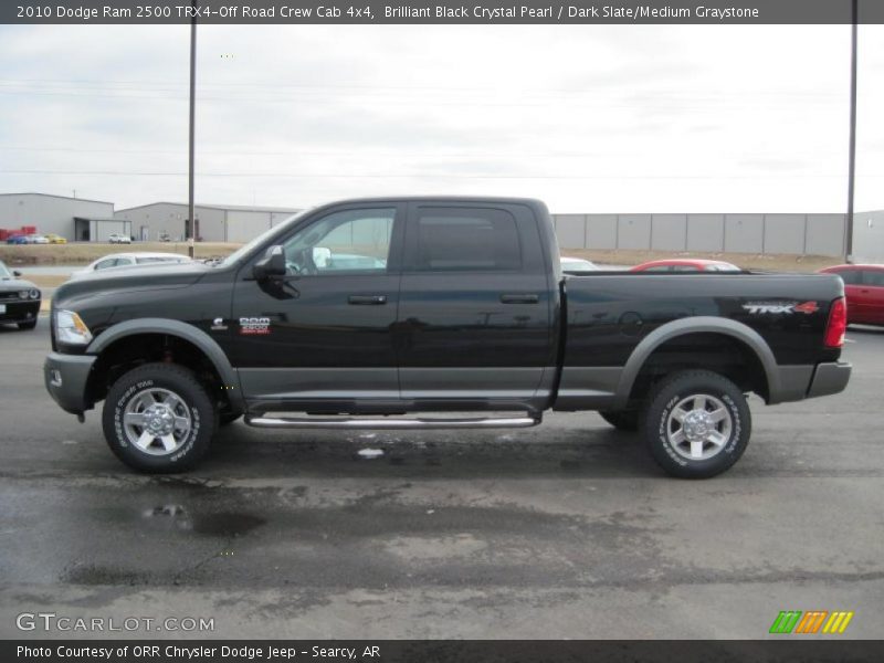 Brilliant Black Crystal Pearl / Dark Slate/Medium Graystone 2010 Dodge Ram 2500 TRX4-Off Road Crew Cab 4x4