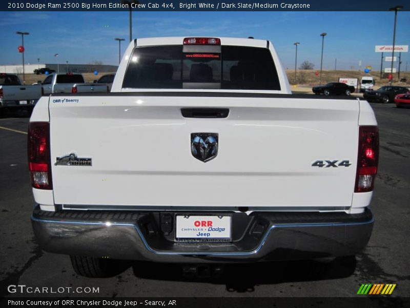 Bright White / Dark Slate/Medium Graystone 2010 Dodge Ram 2500 Big Horn Edition Crew Cab 4x4
