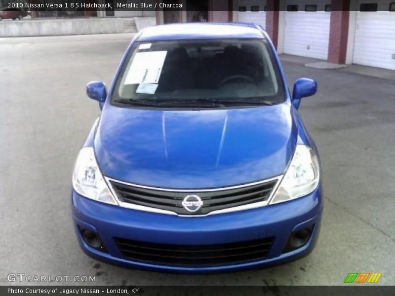 Metallic Blue / Charcoal 2010 Nissan Versa 1.8 S Hatchback