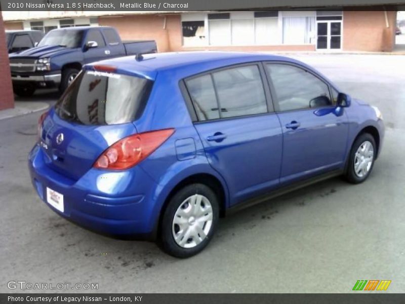 Metallic Blue / Charcoal 2010 Nissan Versa 1.8 S Hatchback