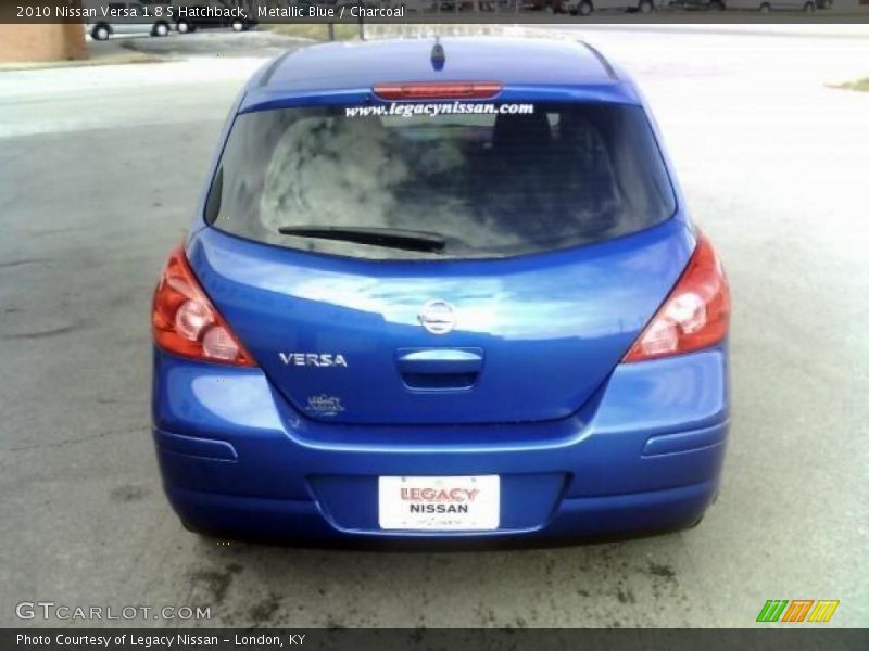 Metallic Blue / Charcoal 2010 Nissan Versa 1.8 S Hatchback