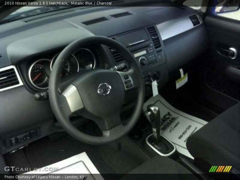 Metallic Blue / Charcoal 2010 Nissan Versa 1.8 S Hatchback