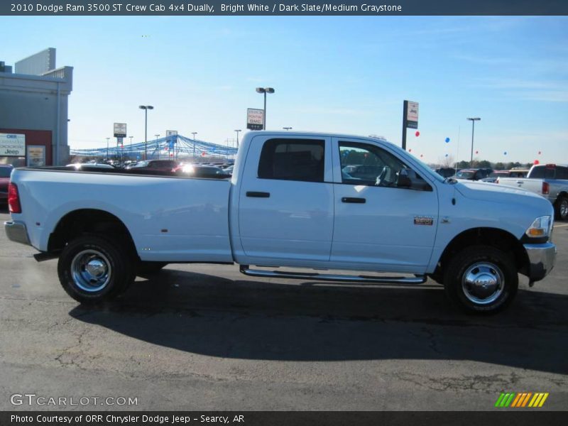 Bright White / Dark Slate/Medium Graystone 2010 Dodge Ram 3500 ST Crew Cab 4x4 Dually