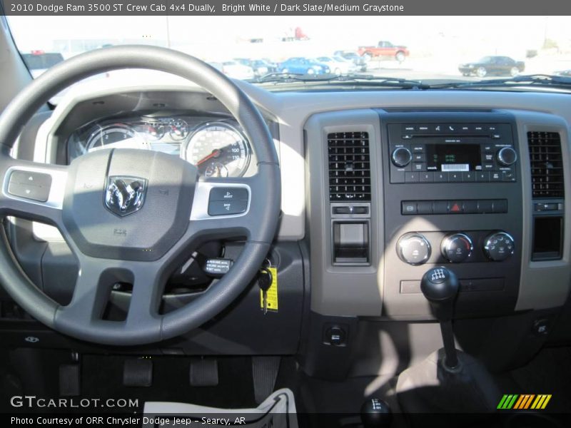 Bright White / Dark Slate/Medium Graystone 2010 Dodge Ram 3500 ST Crew Cab 4x4 Dually