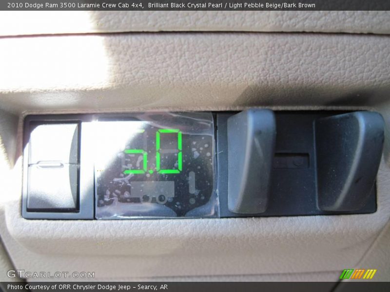 Brilliant Black Crystal Pearl / Light Pebble Beige/Bark Brown 2010 Dodge Ram 3500 Laramie Crew Cab 4x4