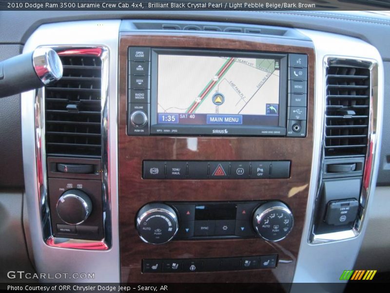 Brilliant Black Crystal Pearl / Light Pebble Beige/Bark Brown 2010 Dodge Ram 3500 Laramie Crew Cab 4x4