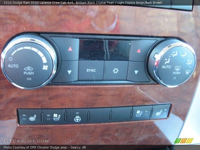 Brilliant Black Crystal Pearl / Light Pebble Beige/Bark Brown 2010 Dodge Ram 3500 Laramie Crew Cab 4x4