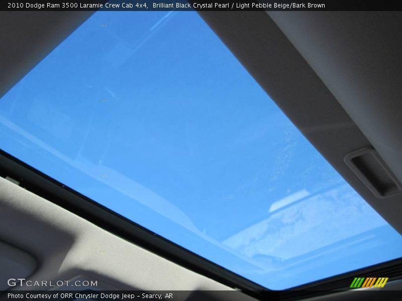 Brilliant Black Crystal Pearl / Light Pebble Beige/Bark Brown 2010 Dodge Ram 3500 Laramie Crew Cab 4x4