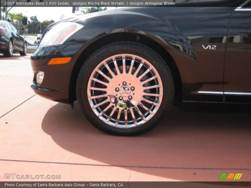 designo Mocha Black Metallic / designo Armagnac Brown 2007 Mercedes-Benz S 600 Sedan