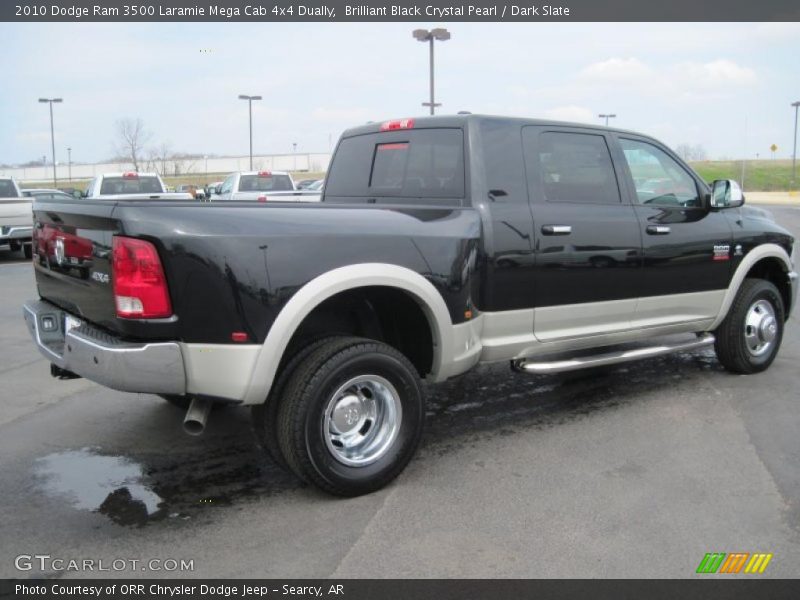 Brilliant Black Crystal Pearl / Dark Slate 2010 Dodge Ram 3500 Laramie Mega Cab 4x4 Dually