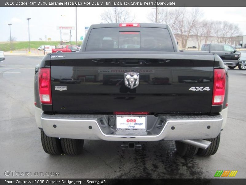 Brilliant Black Crystal Pearl / Dark Slate 2010 Dodge Ram 3500 Laramie Mega Cab 4x4 Dually