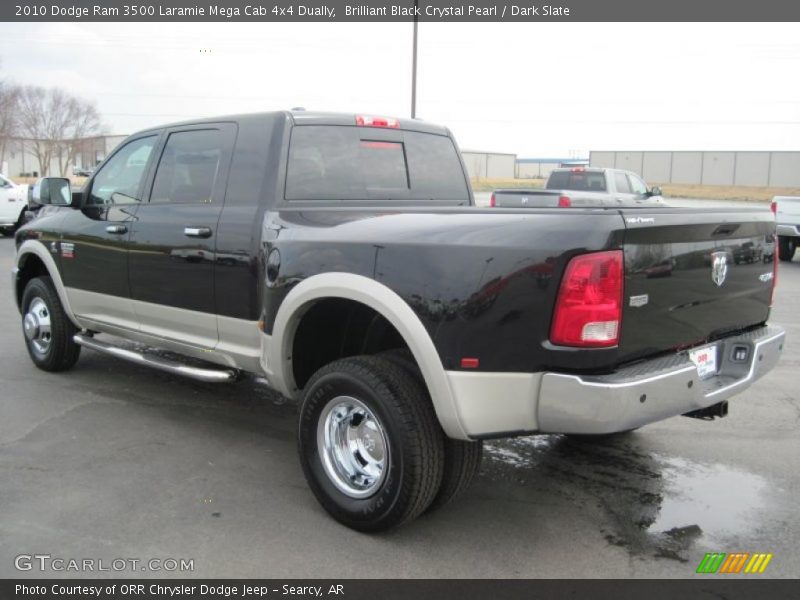 Brilliant Black Crystal Pearl / Dark Slate 2010 Dodge Ram 3500 Laramie Mega Cab 4x4 Dually