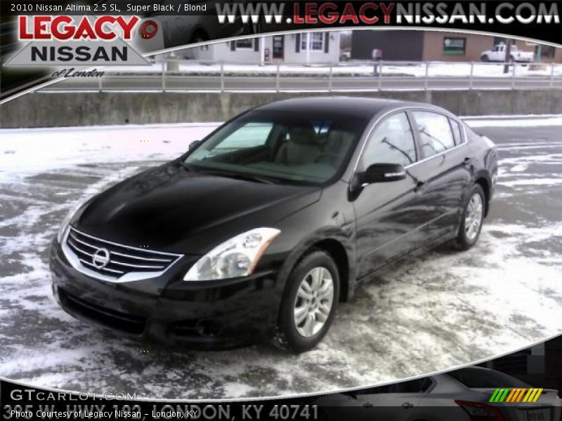 Super Black / Blond 2010 Nissan Altima 2.5 SL