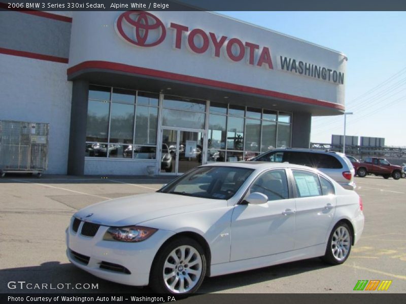 Alpine White / Beige 2006 BMW 3 Series 330xi Sedan