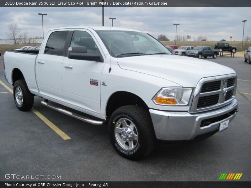 Bright White / Dark Slate/Medium Graystone 2010 Dodge Ram 3500 SLT Crew Cab 4x4