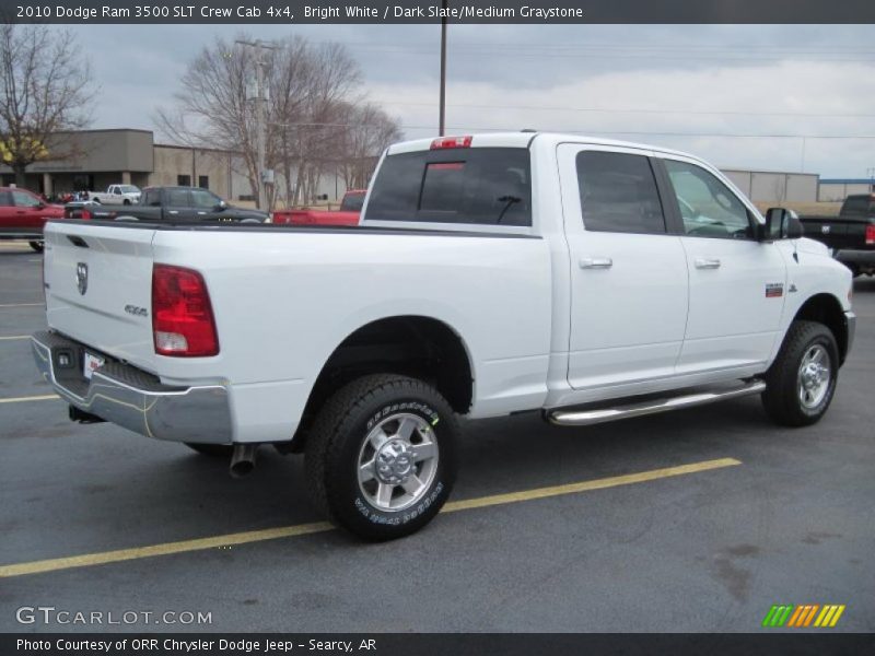 Bright White / Dark Slate/Medium Graystone 2010 Dodge Ram 3500 SLT Crew Cab 4x4