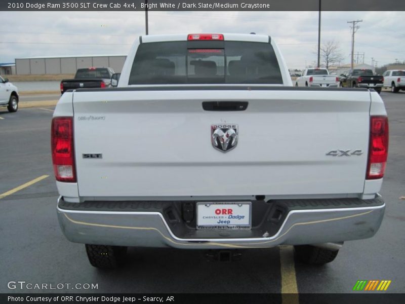 Bright White / Dark Slate/Medium Graystone 2010 Dodge Ram 3500 SLT Crew Cab 4x4