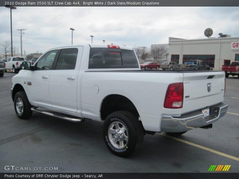 Bright White / Dark Slate/Medium Graystone 2010 Dodge Ram 3500 SLT Crew Cab 4x4