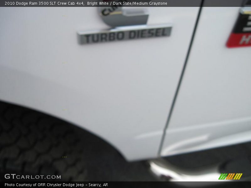 Bright White / Dark Slate/Medium Graystone 2010 Dodge Ram 3500 SLT Crew Cab 4x4