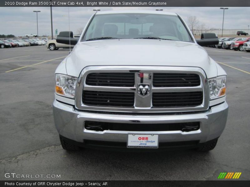 Bright White / Dark Slate/Medium Graystone 2010 Dodge Ram 3500 SLT Crew Cab 4x4