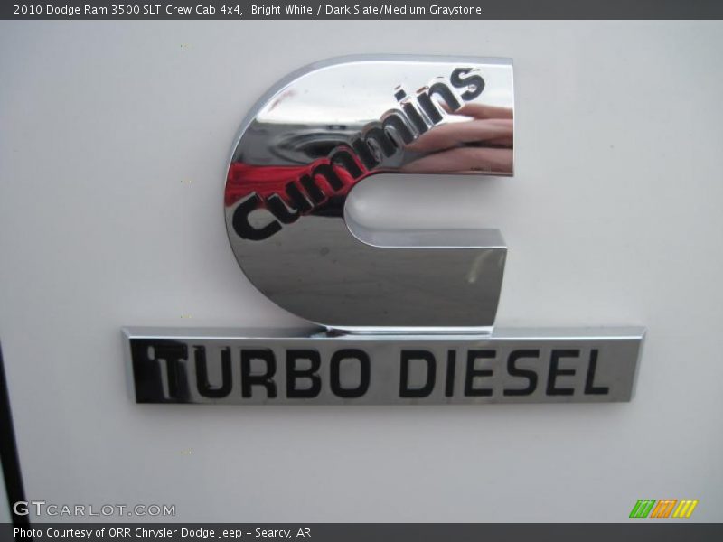 Bright White / Dark Slate/Medium Graystone 2010 Dodge Ram 3500 SLT Crew Cab 4x4