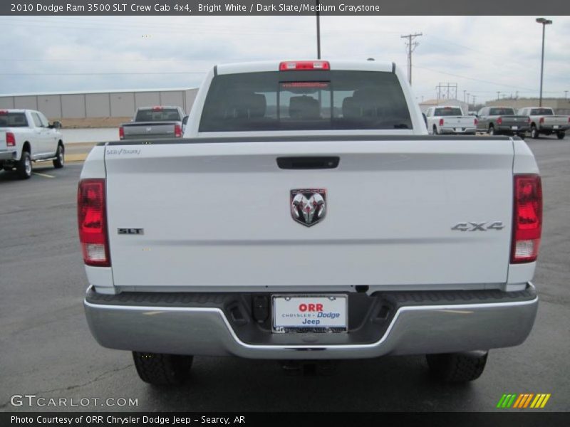 Bright White / Dark Slate/Medium Graystone 2010 Dodge Ram 3500 SLT Crew Cab 4x4
