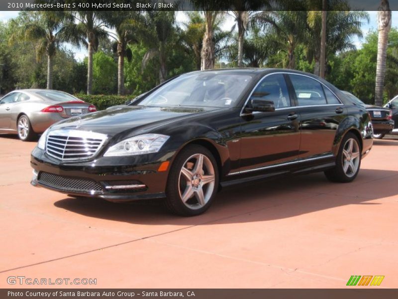 Black / Black 2010 Mercedes-Benz S 400 Hybrid Sedan