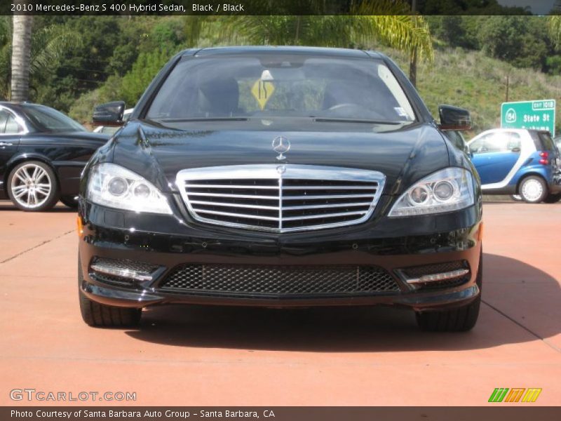 Black / Black 2010 Mercedes-Benz S 400 Hybrid Sedan
