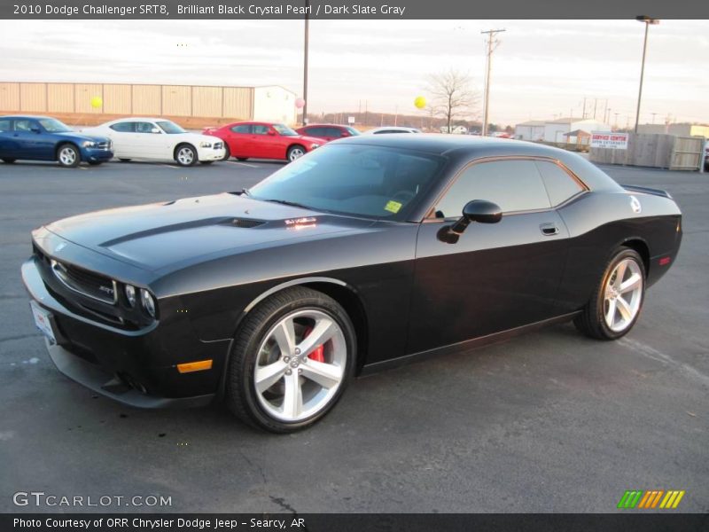 Brilliant Black Crystal Pearl / Dark Slate Gray 2010 Dodge Challenger SRT8