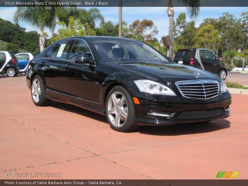 Black / Black 2010 Mercedes-Benz S 400 Hybrid Sedan