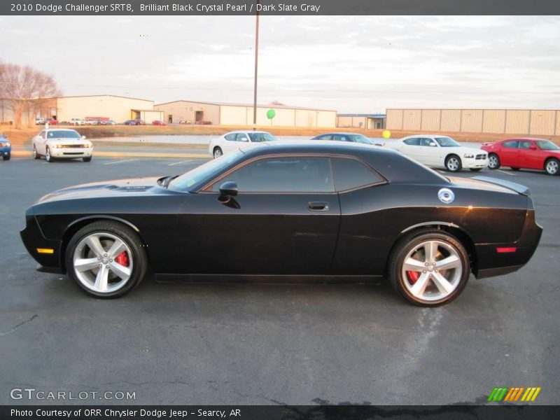 Brilliant Black Crystal Pearl / Dark Slate Gray 2010 Dodge Challenger SRT8
