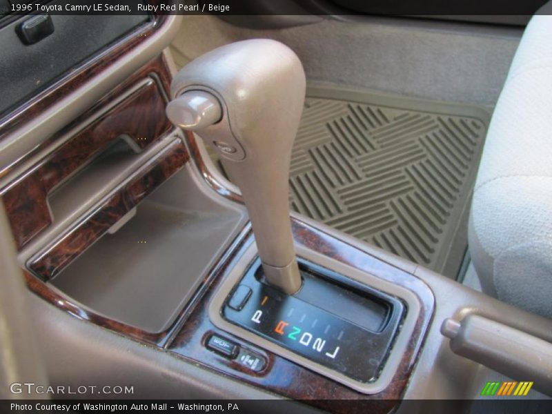 Ruby Red Pearl / Beige 1996 Toyota Camry LE Sedan