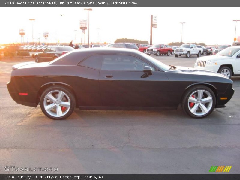 Brilliant Black Crystal Pearl / Dark Slate Gray 2010 Dodge Challenger SRT8