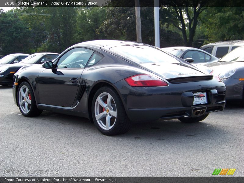 Atlas Grey Metallic / Black 2008 Porsche Cayman S