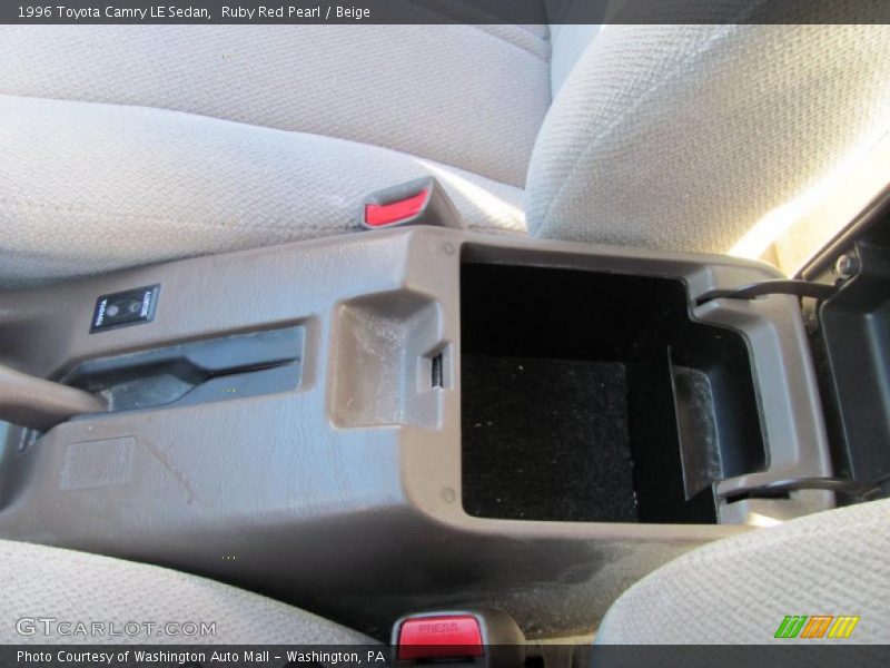 Ruby Red Pearl / Beige 1996 Toyota Camry LE Sedan