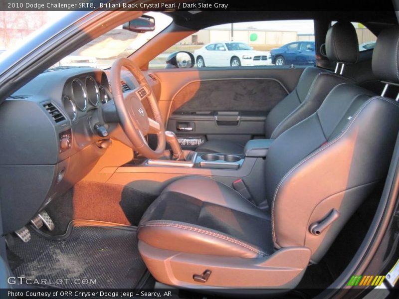 Brilliant Black Crystal Pearl / Dark Slate Gray 2010 Dodge Challenger SRT8