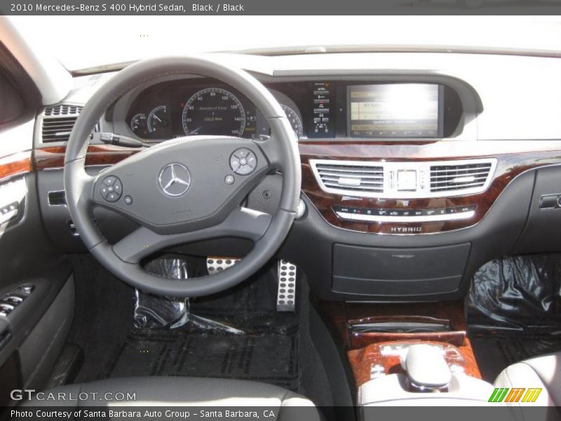 Black / Black 2010 Mercedes-Benz S 400 Hybrid Sedan