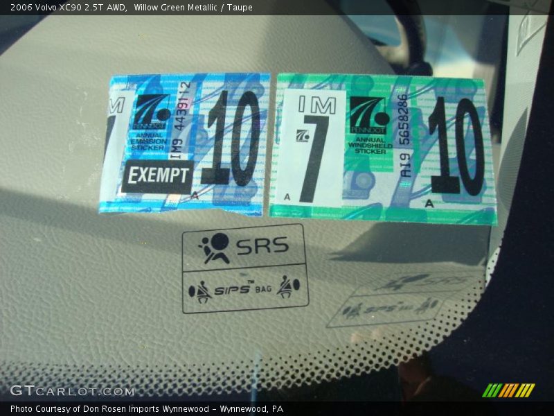 Willow Green Metallic / Taupe 2006 Volvo XC90 2.5T AWD