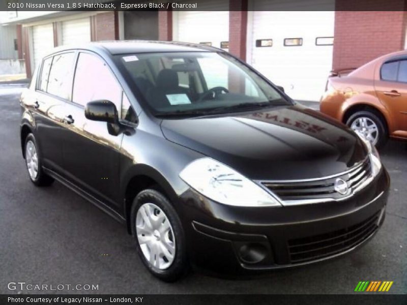 Espresso Black / Charcoal 2010 Nissan Versa 1.8 S Hatchback