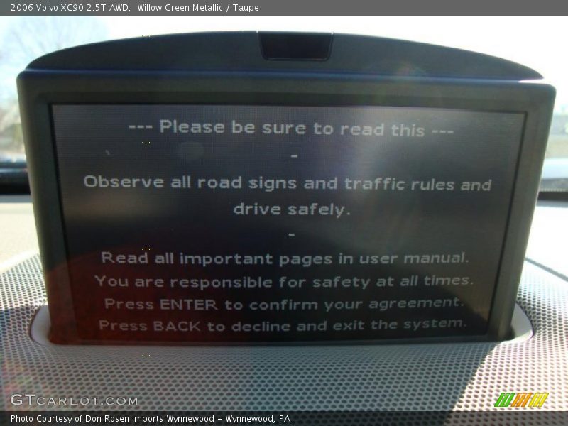 Willow Green Metallic / Taupe 2006 Volvo XC90 2.5T AWD