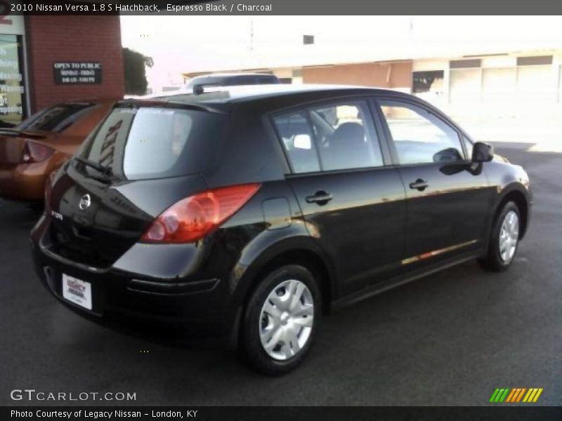 Espresso Black / Charcoal 2010 Nissan Versa 1.8 S Hatchback