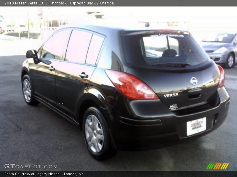 Espresso Black / Charcoal 2010 Nissan Versa 1.8 S Hatchback