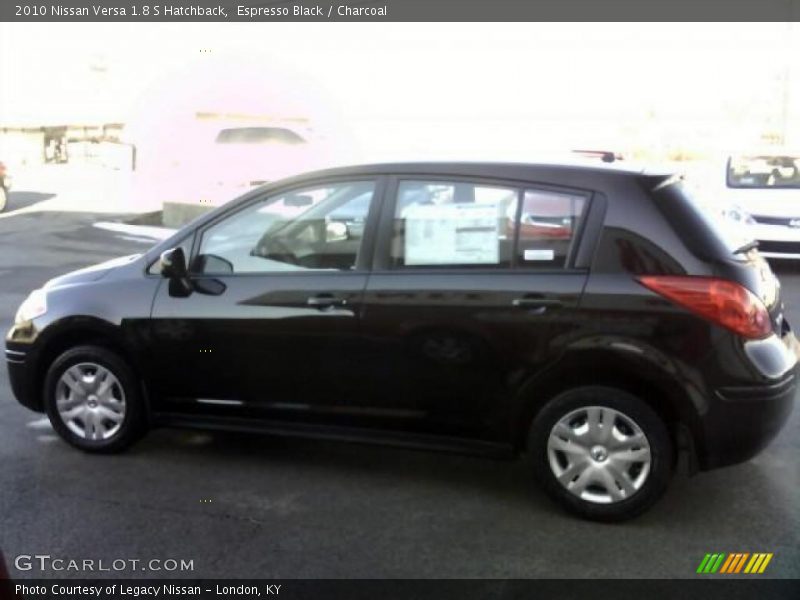 Espresso Black / Charcoal 2010 Nissan Versa 1.8 S Hatchback