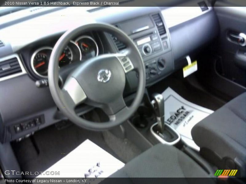 Espresso Black / Charcoal 2010 Nissan Versa 1.8 S Hatchback